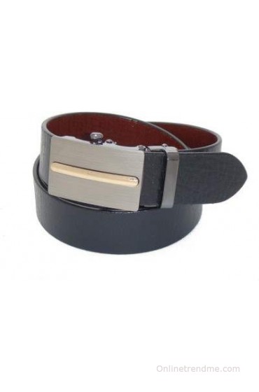 SFA Men Formal Black Genuine Leather Reversible Belt